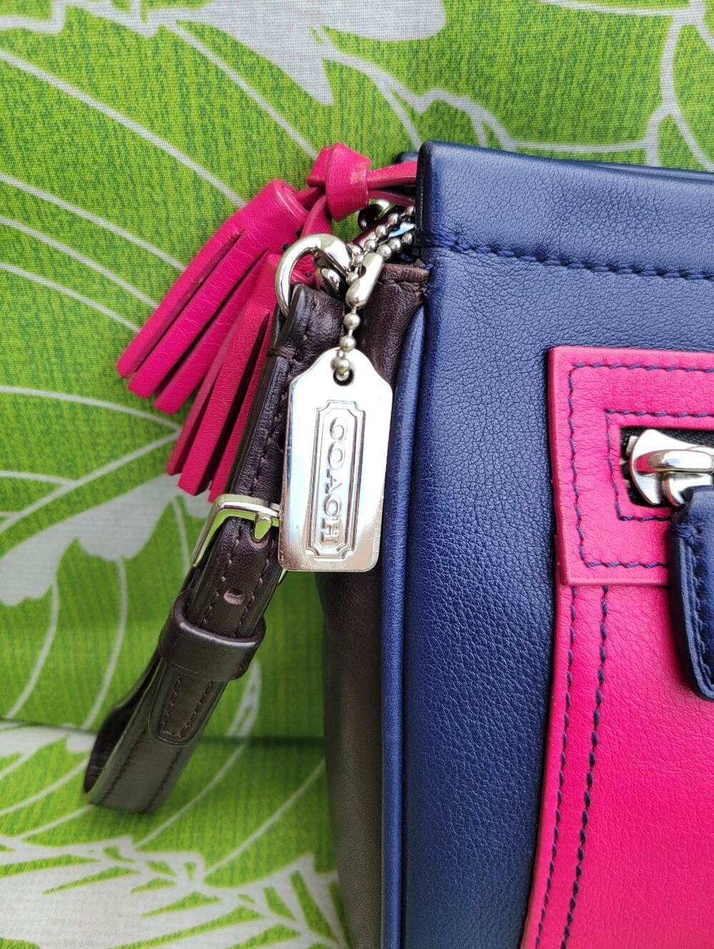 Coach Legacy Colorblock Leather Clutch Wristlet Style: 48002